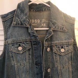1969 gap denim vest